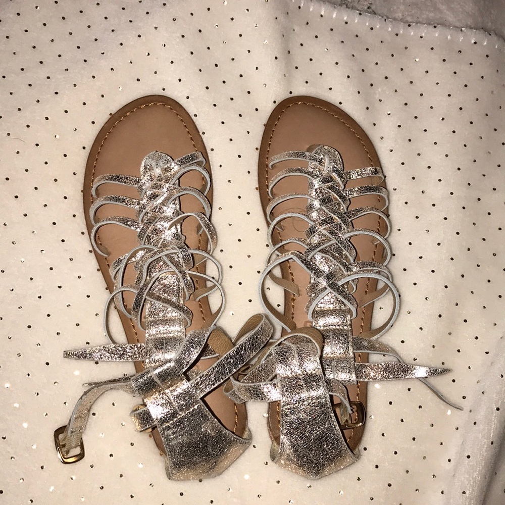 Gold sandals